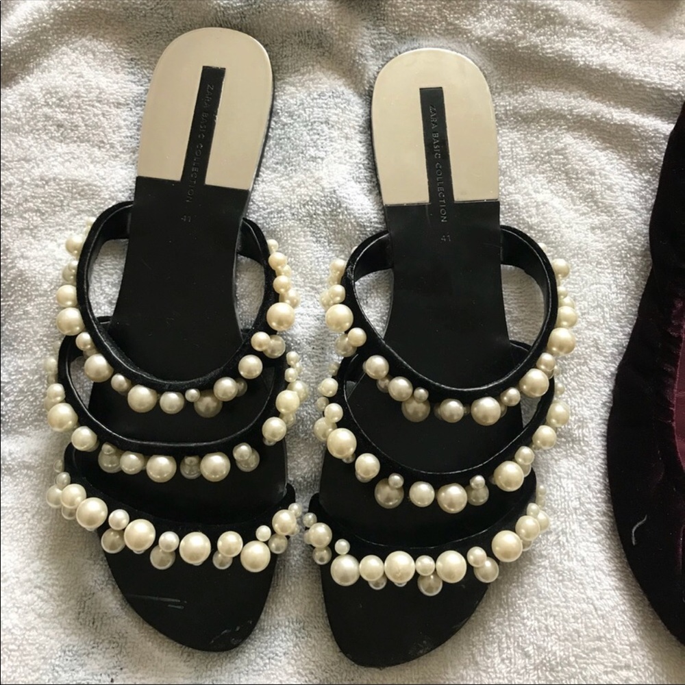 Zara pearl sandal